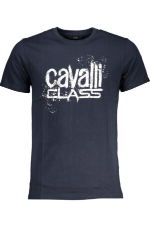 CAVALLI CLASS T-SHIRT MANICHE CORTE UOMO BLU