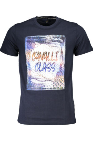 CAVALLI CLASS T-SHIRT MANICHE CORTE UOMO BLU