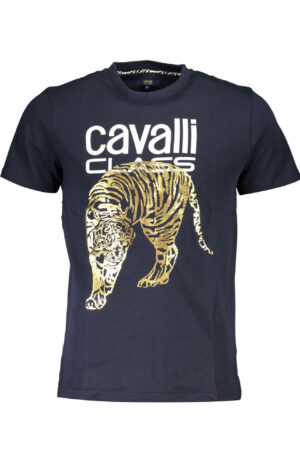 CAVALLI CLASS T-SHIRT MANICHE CORTE UOMO BLU