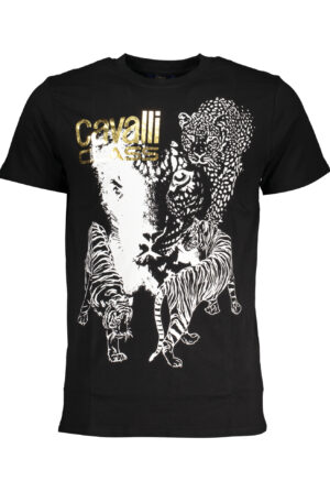 CAVALLI CLASS T-SHIRT MANICHE CORTE UOMO NERO