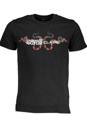 CAVALLI CLASS T-SHIRT MANICHE CORTE UOMO NERO