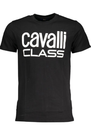 CAVALLI CLASS T-SHIRT MANICHE CORTE UOMO NERO