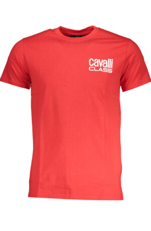 CAVALLI CLASS T-SHIRT MANICHE CORTE UOMO ROSSO