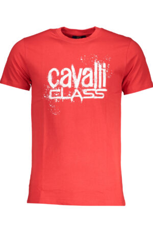 CAVALLI CLASS T-SHIRT MANICHE CORTE UOMO ROSSO