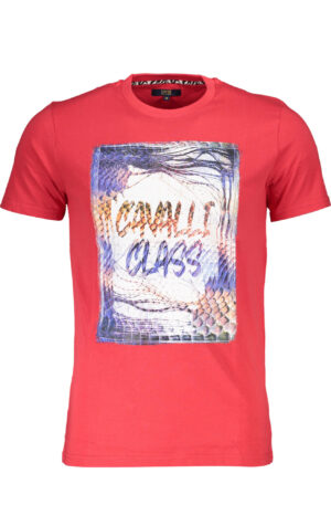 CAVALLI CLASS T-SHIRT MANICHE CORTE UOMO ROSSO