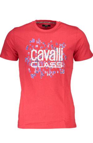 CAVALLI CLASS T-SHIRT MANICHE CORTE UOMO ROSSO