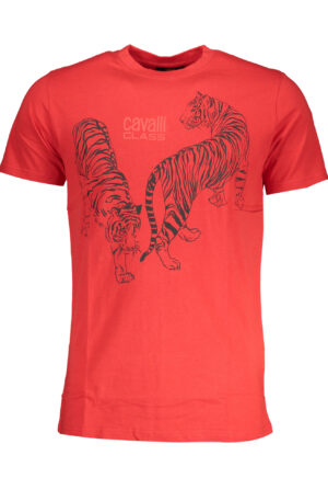 CAVALLI CLASS T-SHIRT MANICHE CORTE UOMO ROSSO