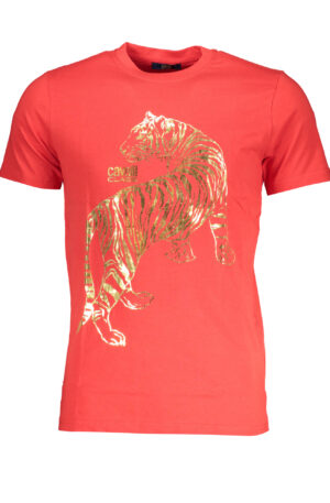 CAVALLI CLASS T-SHIRT MANICHE CORTE UOMO ROSSO