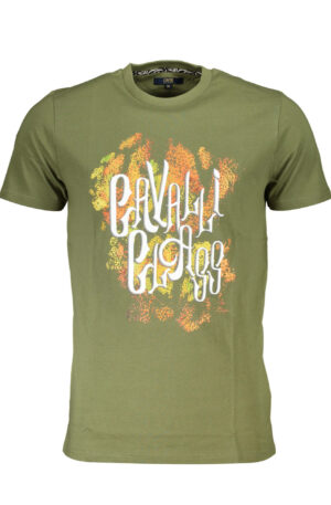 CAVALLI CLASS T-SHIRT MANICHE CORTE UOMO VERDE