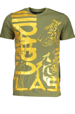 CAVALLI CLASS T-SHIRT MANICHE CORTE UOMO VERDE