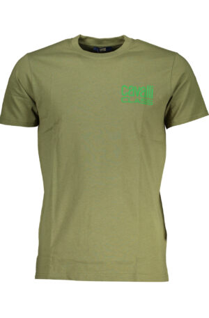 CAVALLI CLASS T-SHIRT MANICHE CORTE UOMO VERDE