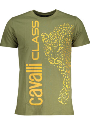 CAVALLI CLASS T-SHIRT MANICHE CORTE UOMO VERDE
