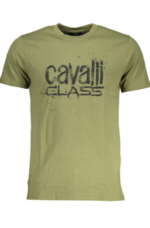 CAVALLI CLASS T-SHIRT MANICHE CORTE UOMO VERDE