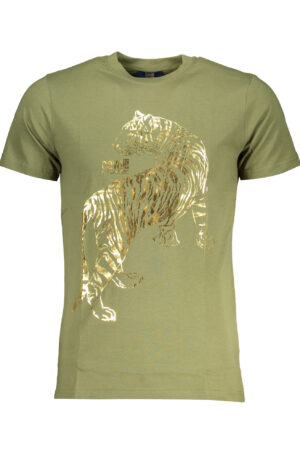 CAVALLI CLASS T-SHIRT MANICHE CORTE UOMO VERDE