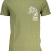 CAVALLI CLASS T-SHIRT MANICHE CORTE UOMO VERDE