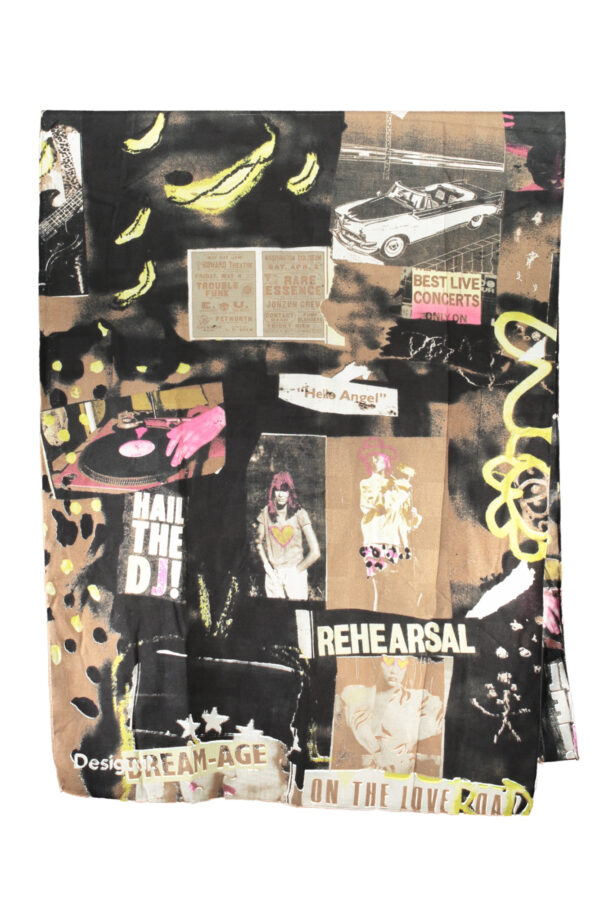 DESIGUAL FOULARD DONNA NERO - immagine 2