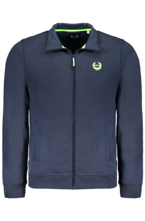 GIAN MARCO VENTURI FELPA CON ZIP UOMO BLU
