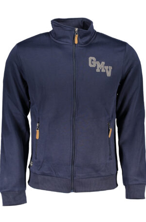 GIAN MARCO VENTURI FELPA CON ZIP UOMO BLU