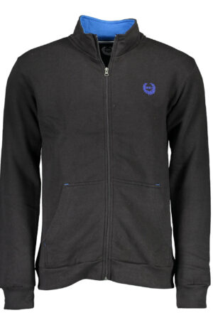 GIAN MARCO VENTURI FELPA CON ZIP UOMO NERO
