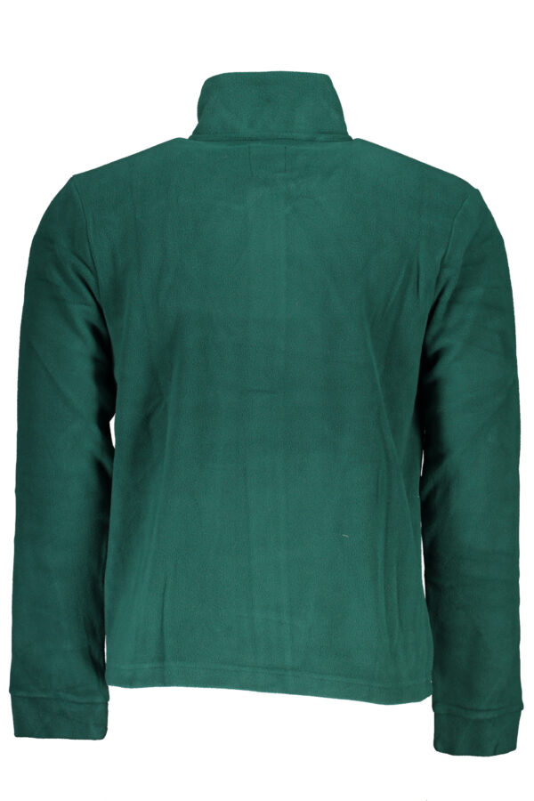GIAN MARCO VENTURI FELPA CON ZIP UOMO VERDE - immagine 2
