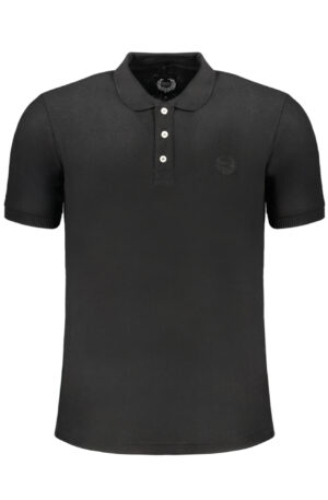 GIAN MARCO VENTURI POLO MANICHE CORTE UOMO NERO