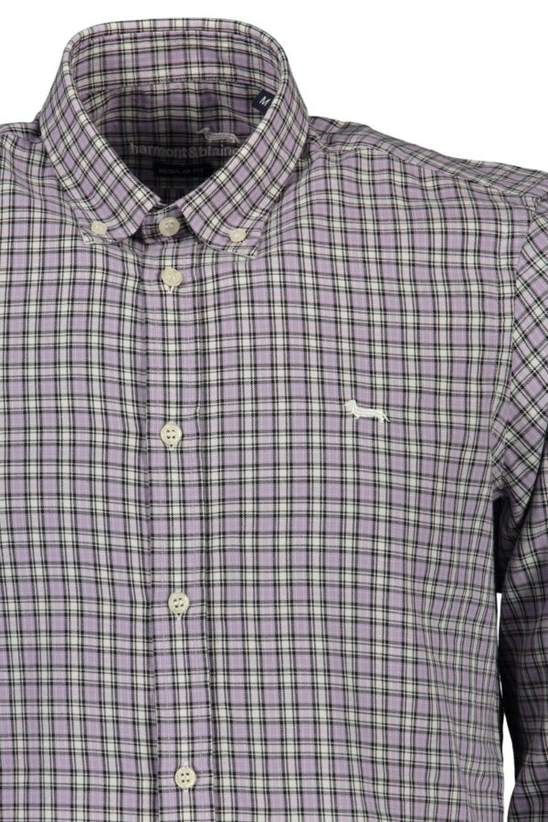 HARMONT & BLAINE CAMICIA MANICHE LUNGHE UOMO VIOLA - immagine 3