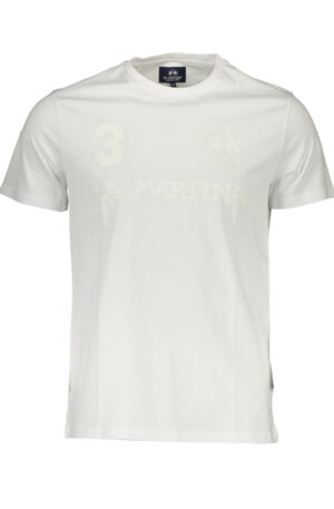 LA MARTINA T-SHIRT MANICHE CORTE UOMO BIANCO
