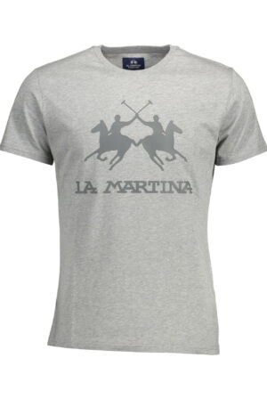 LA MARTINA T-SHIRT MANICHE CORTE UOMO GRIGIO