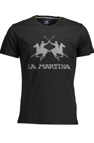 LA MARTINA T-SHIRT MANICHE CORTE UOMO NERO