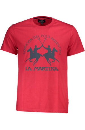 LA MARTINA T-SHIRT MANICHE CORTE UOMO ROSSO