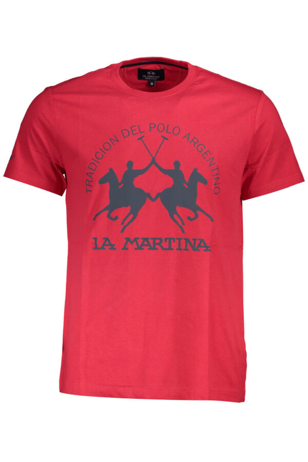 LA MARTINA T-SHIRT MANICHE CORTE UOMO ROSSO