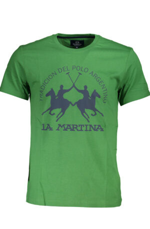 LA MARTINA T-SHIRT MANICHE CORTE UOMO VERDE