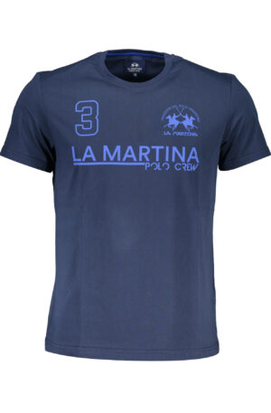 LA MARTINA T-SHIRT MANICHE LUNGHE UOMO BLU