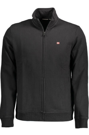 NAPAPIJRI FELPA CON ZIP UOMO NERO