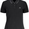 NAPAPIJRI POLO MANICHE CORTE DONNA NERO