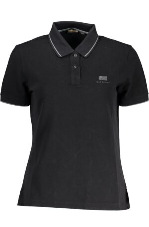 NAPAPIJRI POLO MANICHE CORTE DONNA NERO