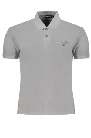 NAPAPIJRI POLO MANICHE CORTE UOMO GRIGIO