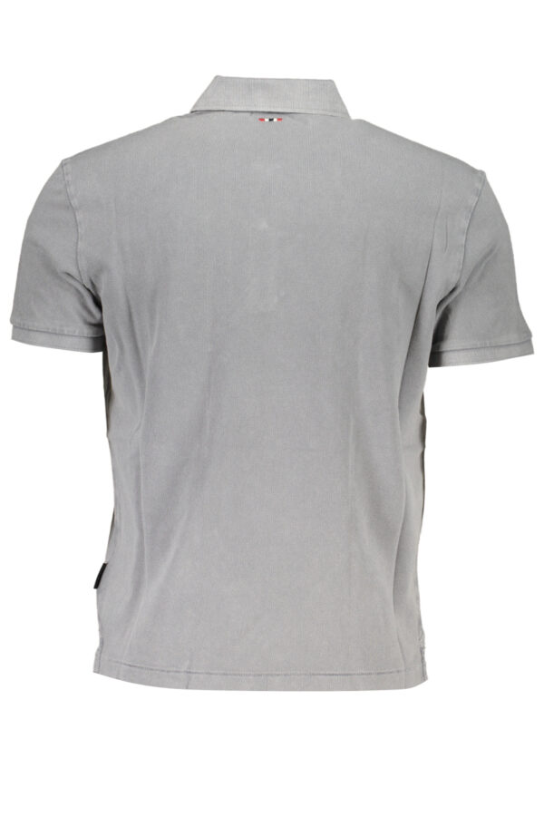 NAPAPIJRI POLO MANICHE CORTE UOMO GRIGIO - immagine 2