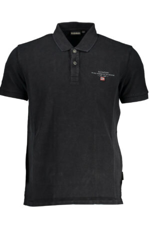 NAPAPIJRI POLO MANICHE CORTE UOMO NERO