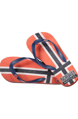 NORWAY 1963 CALZATURA CIABATTA UOMO ROSSO