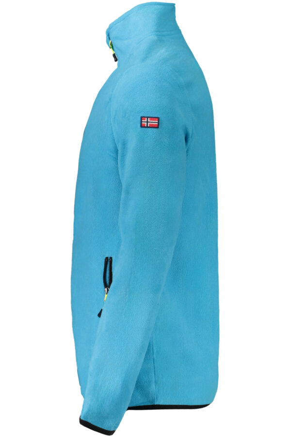 NORWAY 1963 FELPA CON ZIP UOMO AZZURRO - immagine 3