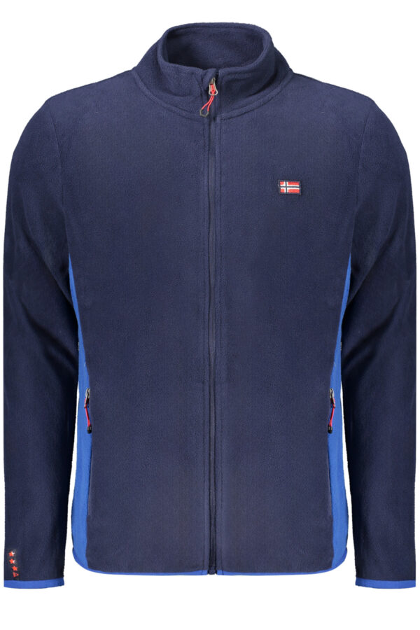 NORWAY 1963 FELPA CON ZIP UOMO BLU