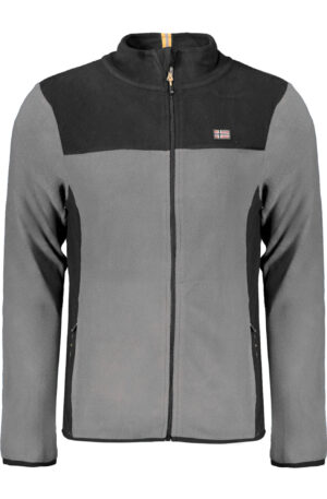 NORWAY 1963 FELPA CON ZIP UOMO GRIGIO