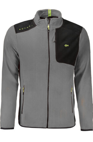 NORWAY 1963 FELPA CON ZIP UOMO GRIGIO