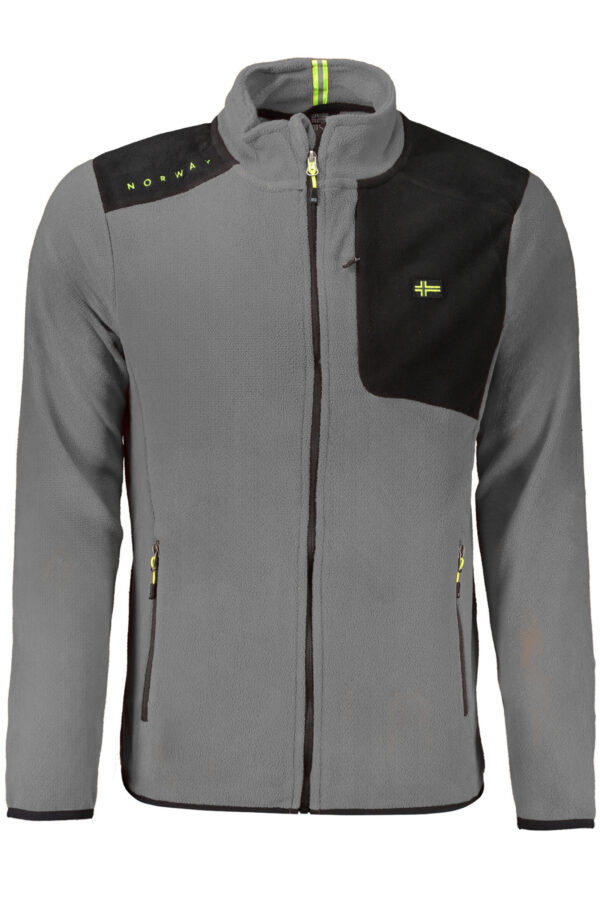 NORWAY 1963 FELPA CON ZIP UOMO GRIGIO