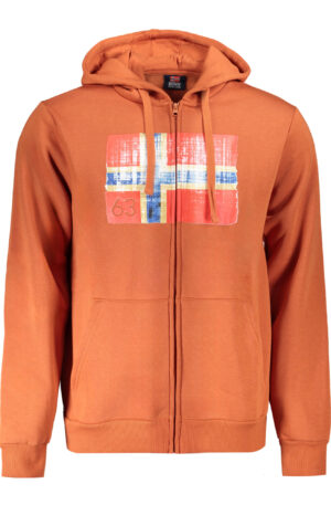 NORWAY 1963 FELPA CON ZIP UOMO MARRONE