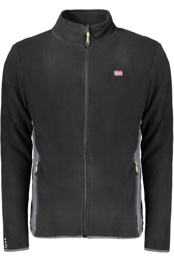 NORWAY 1963 FELPA CON ZIP UOMO NERO