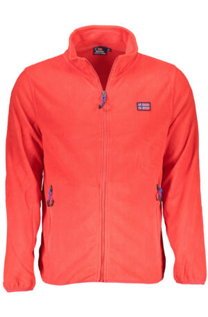 NORWAY 1963 FELPA CON ZIP UOMO ROSSO