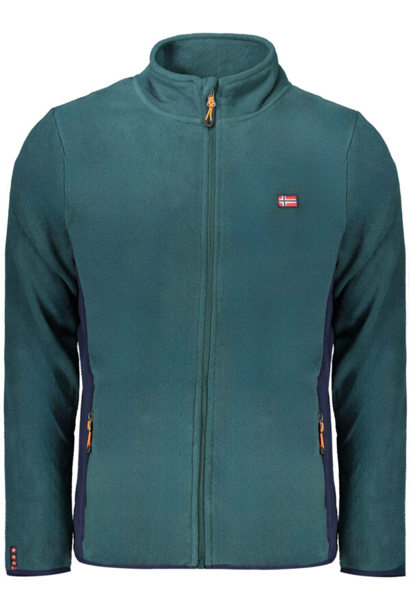 NORWAY 1963 FELPA CON ZIP UOMO VERDE