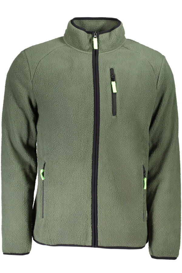 NORWAY 1963 FELPA CON ZIP UOMO VERDE